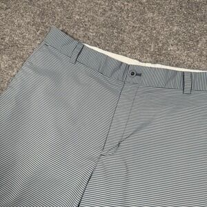 Nike Golf 34 Performance Stretch 11" Chino Golf Shorts Gray Striped